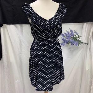 Rue 21 Navy Polka dot Dress